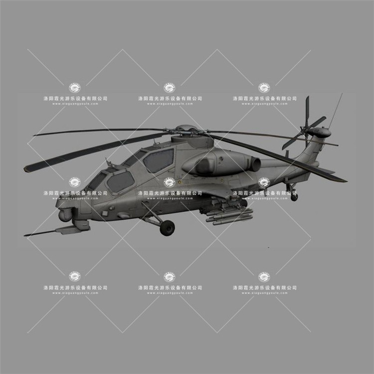 凉州武装直升机3D模型